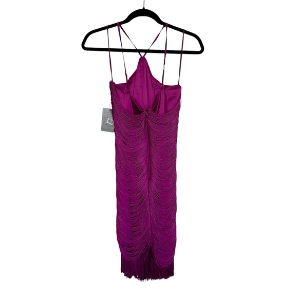 SAYLOR Vianne Fringe Mini Dress in Orchid NWT - Picture 6 of 8